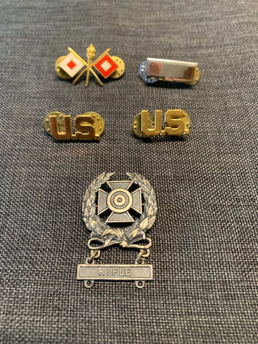 Vintage U S Army Officer Pins Lot